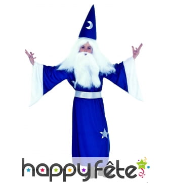 Déguisement de magicien bleu pour enfant