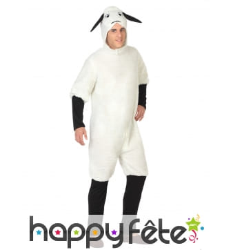 Déguisement de mouton blanc pour homme