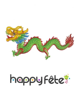 Dragon décoratif mural en plastique de 100cm