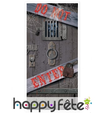 Déco Do Not Enter pour porte, 76x152cm