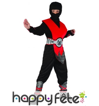Déguisement de ninja rouge pour enfant