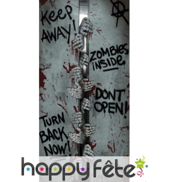 Déco de porte Keep Away, dont open de 46x152cm