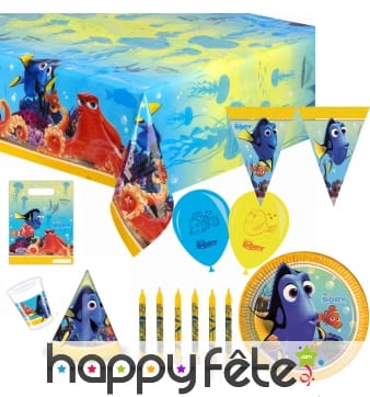 Décorations Dory pour table d'anniversaire