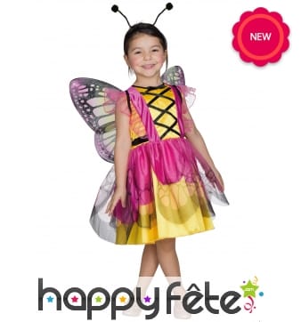 Déguisement de papillon pour fille