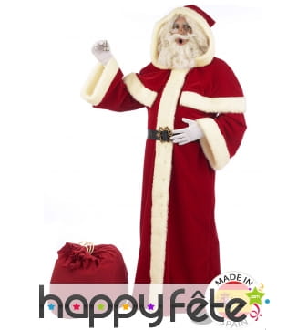 Déguisement de père Noël type manteau