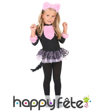 Déguisement de petit chat en tutu pour fillette