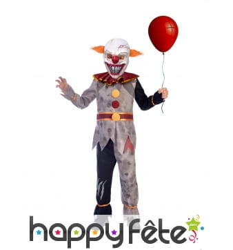 Déguisement de petit clown tueur pour enfant
