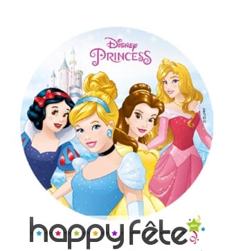 Disque des princesses Disney en amidon de 18,5 cm