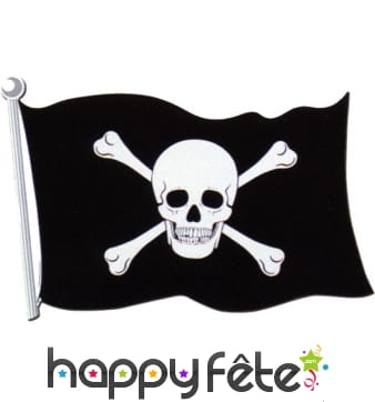 Drapeau de pirate en carton