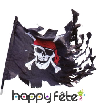 Drapeau de pirate usé