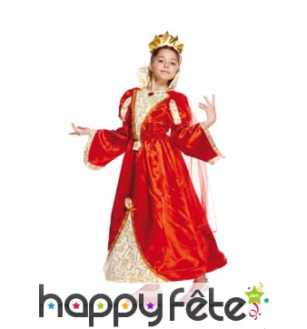 Déguisement de reine rouge pour fillette