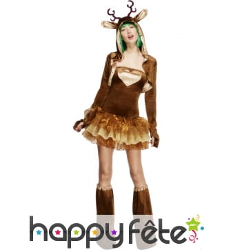 Déguisement de renne sexy pour femme