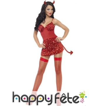 Déguisement diablesse rouge sang sexy