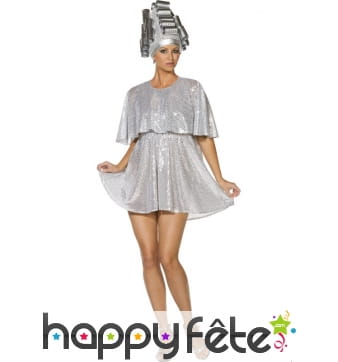 Déguisement danseuse sexy gris