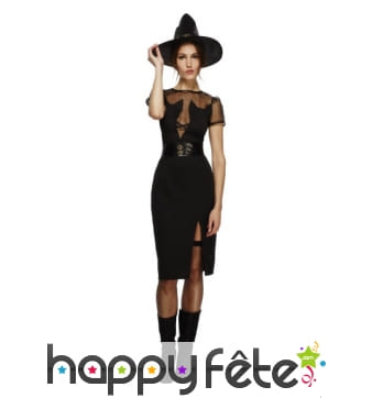Déguisement de sorcière robe chat sexy