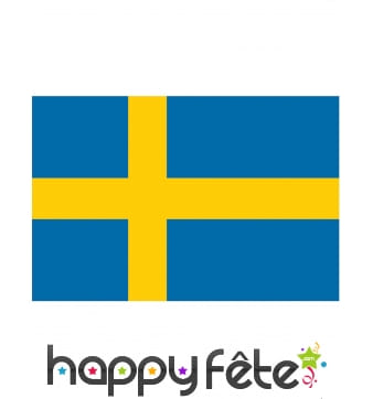 Drapeau de Suède de 90 x 150 cm