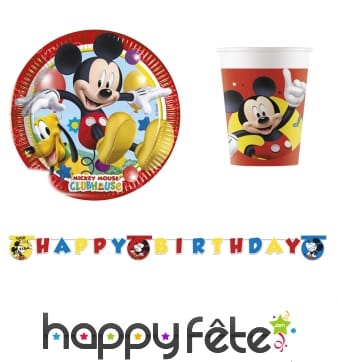 Déco de table d'anniversaire Mickey Mouse Party