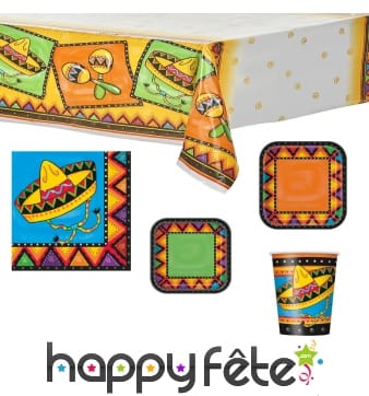 Décoration de table sur le thème du Mexique