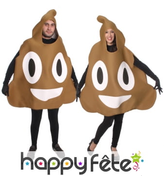 Déguisement émoticône caca pour adulte
