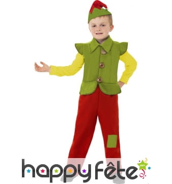 Déguisement enfant elfe noel