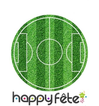Disque en sucre terrain de foot de 20cm