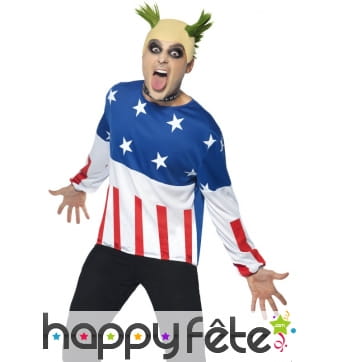 Déguisement fête drapeau américain