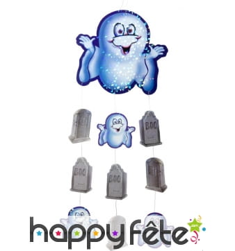 Décoration fantômes et pierre tombales