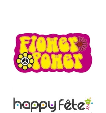 Décoration Flower Power de 34 X 55cm