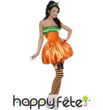 Déguisement femme sexy citrouille