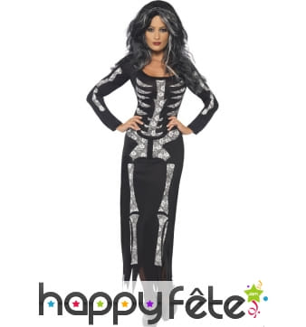 Déguisement femme squelette
