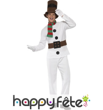 Déguisement homme bonhomme neige