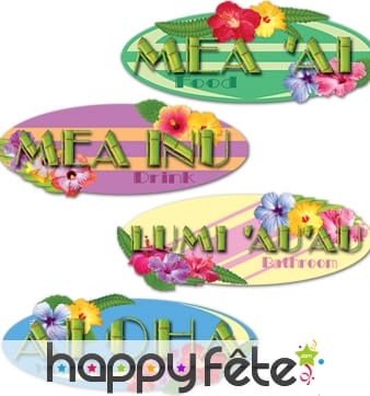 Décorations Hawaï de zone