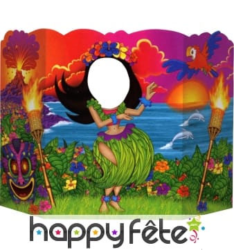 Décor hawaïen feminin pour photo