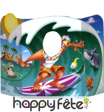 Décor hawaïen masculin pour photo