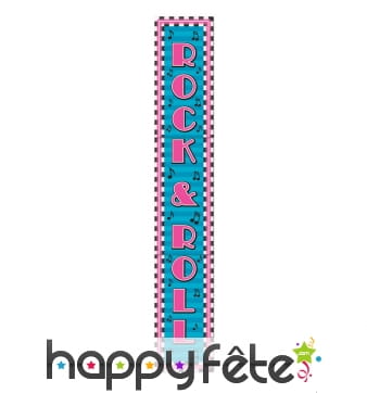 Décor imprimé rock and roll de 183 cm