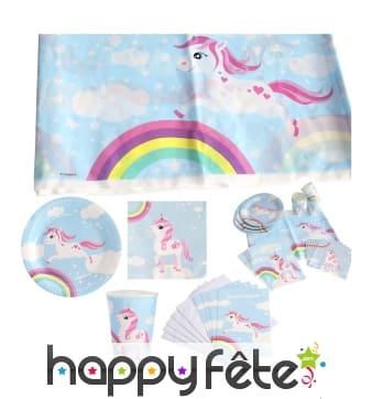 Décoration Licorne enchantée pour anniversaire