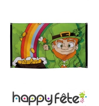 Drapeau lutin Irlandais St Patrick 90x150cm