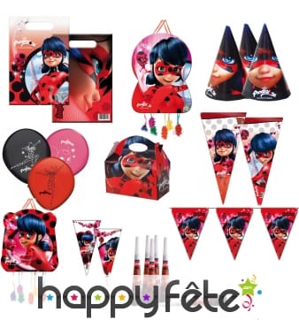 Déco ladybug prodiciosa pour fête d'anniversaire