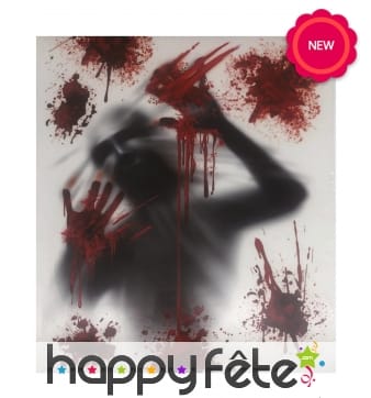 Décoration meurtre à la fenêtre de 30x40cm