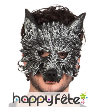 Demi masque adulte de loup garou