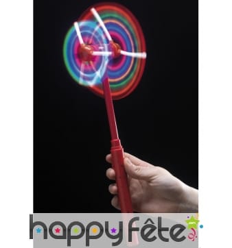 Double moulin à vent lumineux