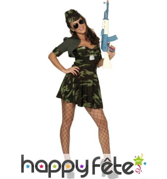 Déguisement militaire babe