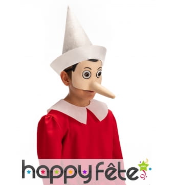 Demi masque de Pinocchio pour adulte