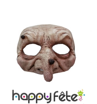 Demi-masque de sorcière pour adulte
