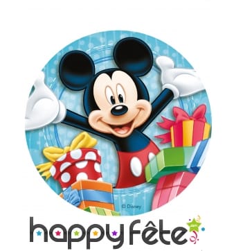 Disque Mickey en sucre de 20cm