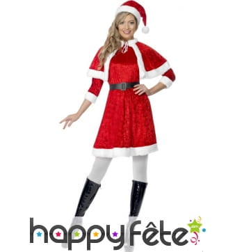 Déguisement miss mere noel rouge