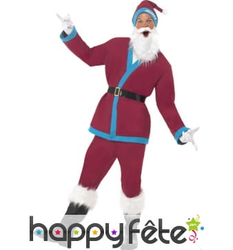 Déguisement mauve père noel