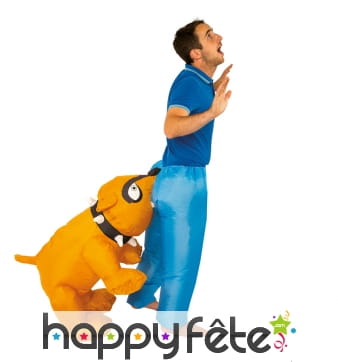 Déguisement mordu par un bouledogue