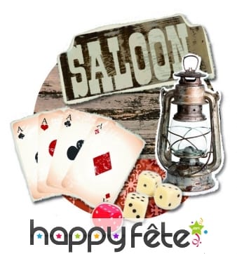 Décoration murale Saloon poker