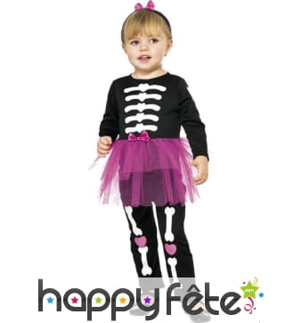 Déguisement mini squelette